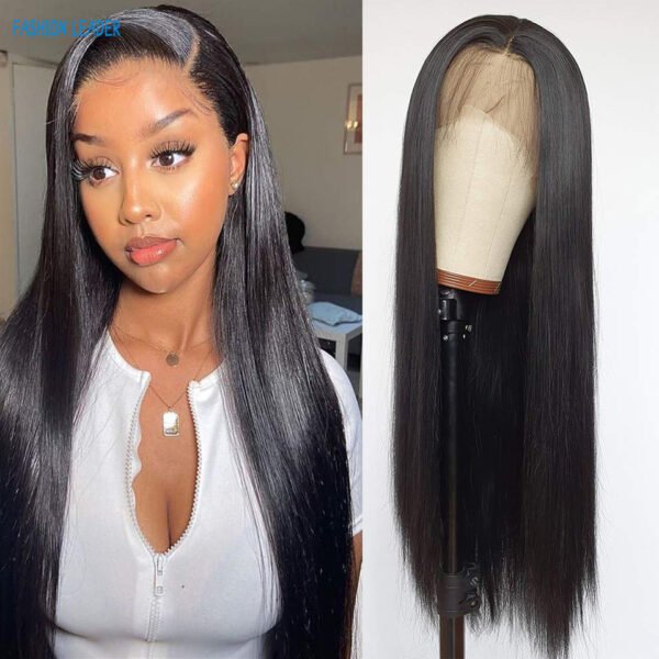 Wholesale 4×4 Lace Closure Wig Straight Human Hair Lace Front Wigs ...