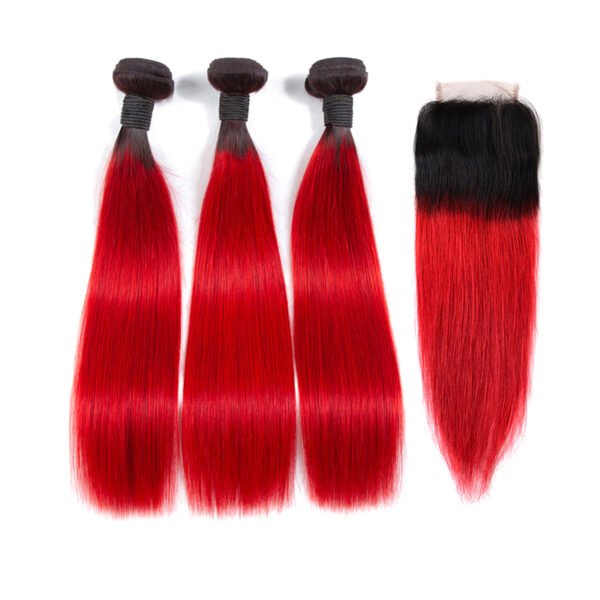 red bundles with closure